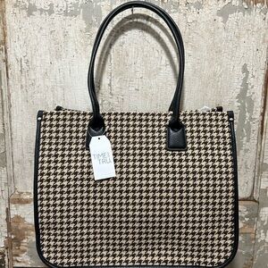 Women’s houndstooth tote